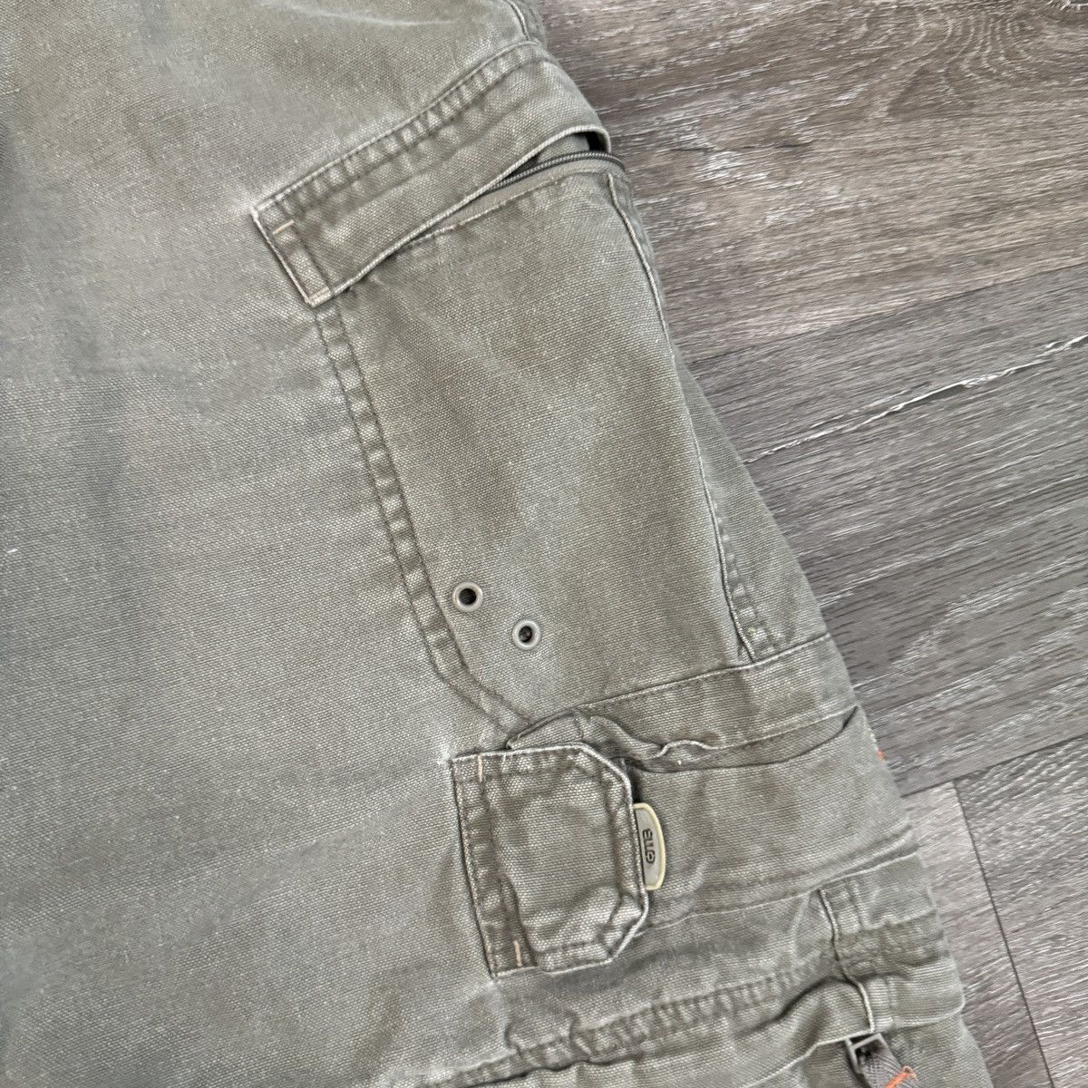 JNCO × Japanese Brand × Vintage Crazy Vintage y2k OTB baggy tech wear cargo pants Size US 31 - 4 Thumbnail