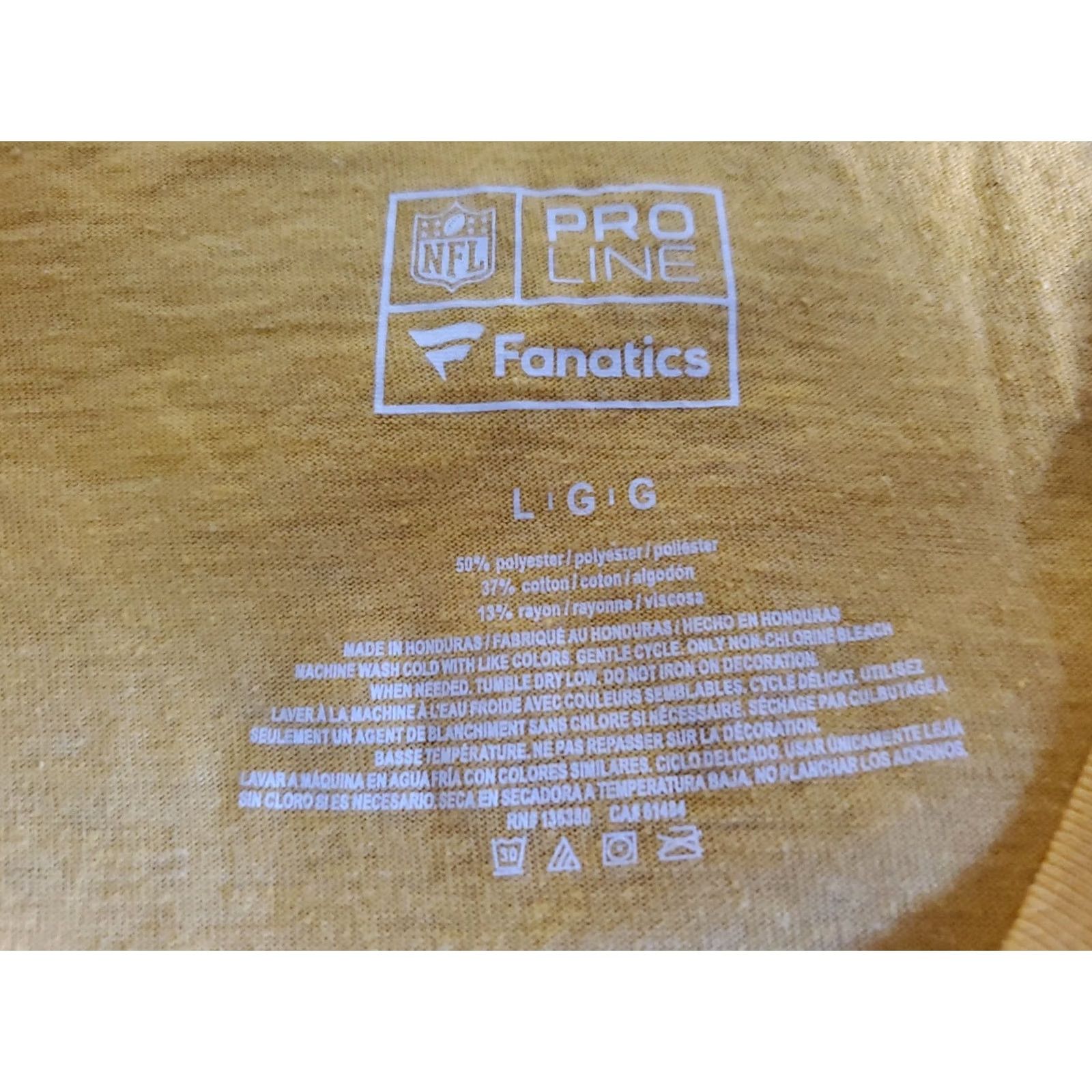 Vintage Fanatics STEEL CITY FOOTBALL Circa 1961 T-Shirt Yellow XS? Wait, no Size L / US 10 / IT 46 - 5 Thumbnail