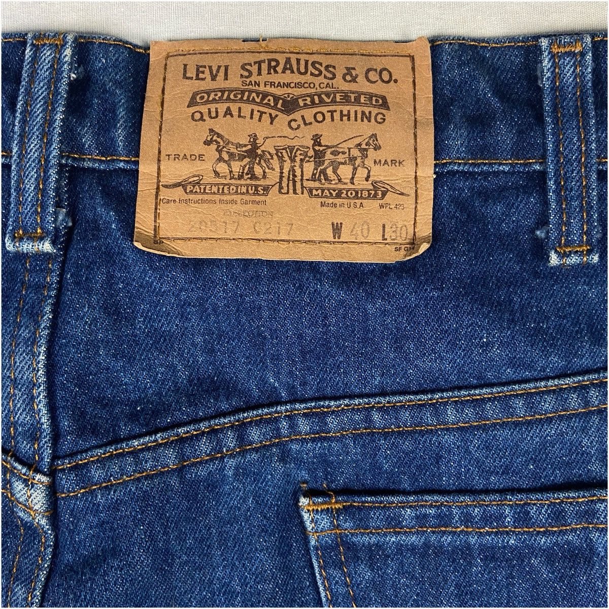 Levi's Vintage Levi’s 20517 Made in USA – 1986 Orange Tab Size US 40 / EU 56 - 4 Thumbnail