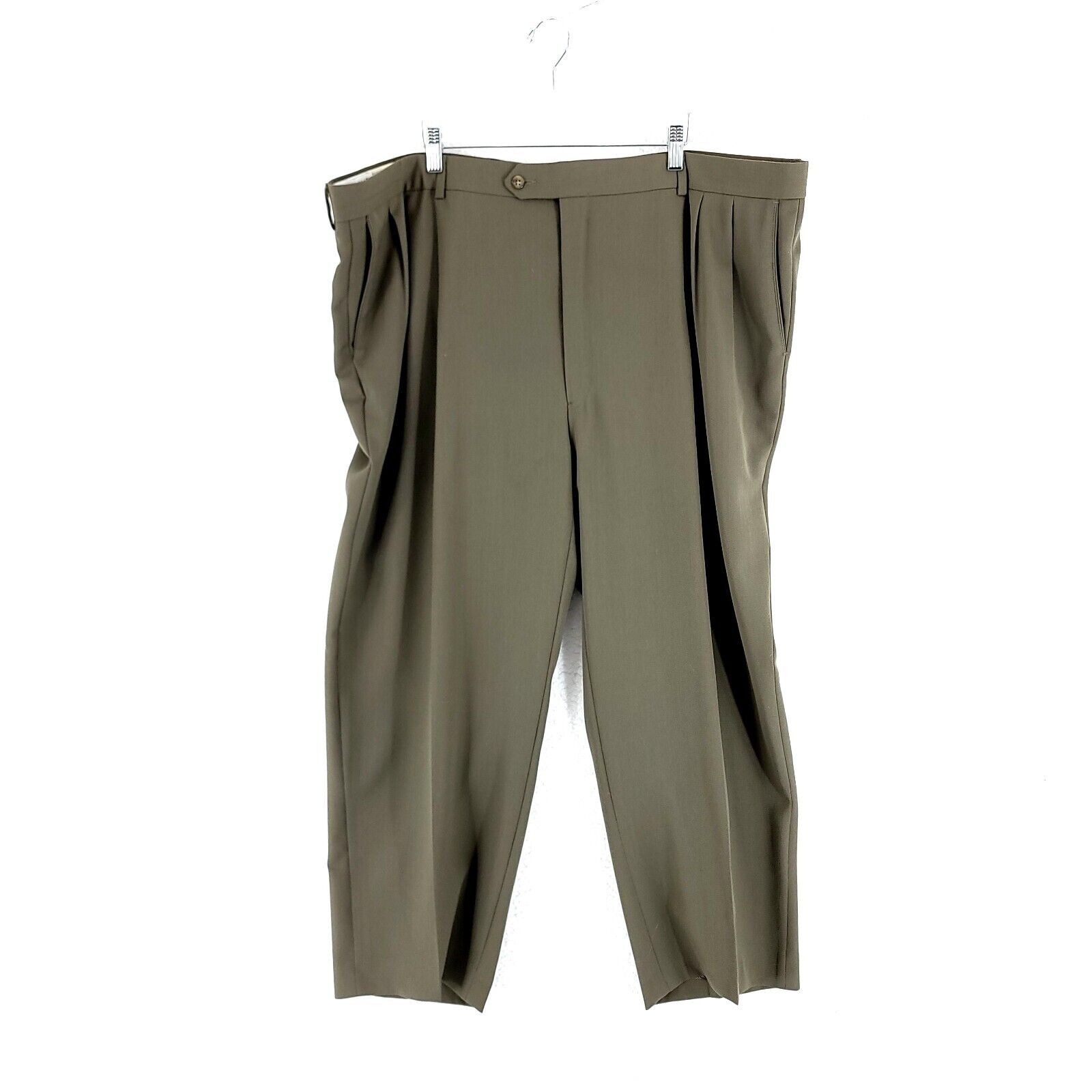 Givenchy Givenchy Monsieur Wool Green Pleated High Rise Dress Pants P |  Grailed