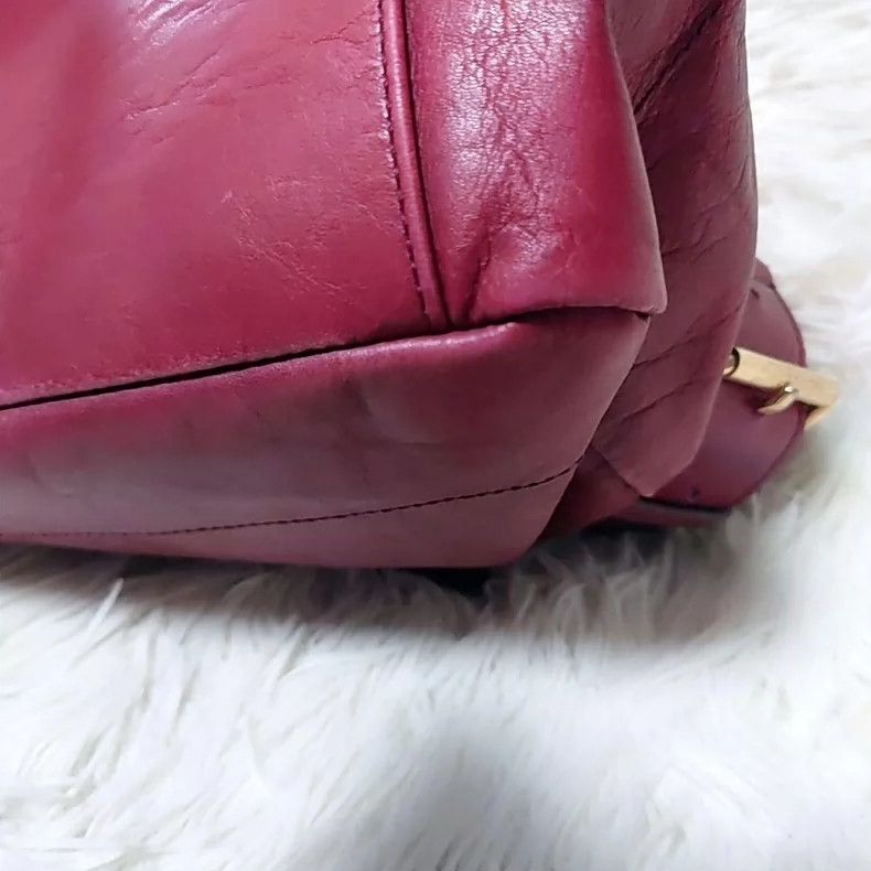 Vivienne Westwood Vivienne Westwood size os Saturn embossed Burgundy red moto Size ONE SIZE - 4 Thumbnail