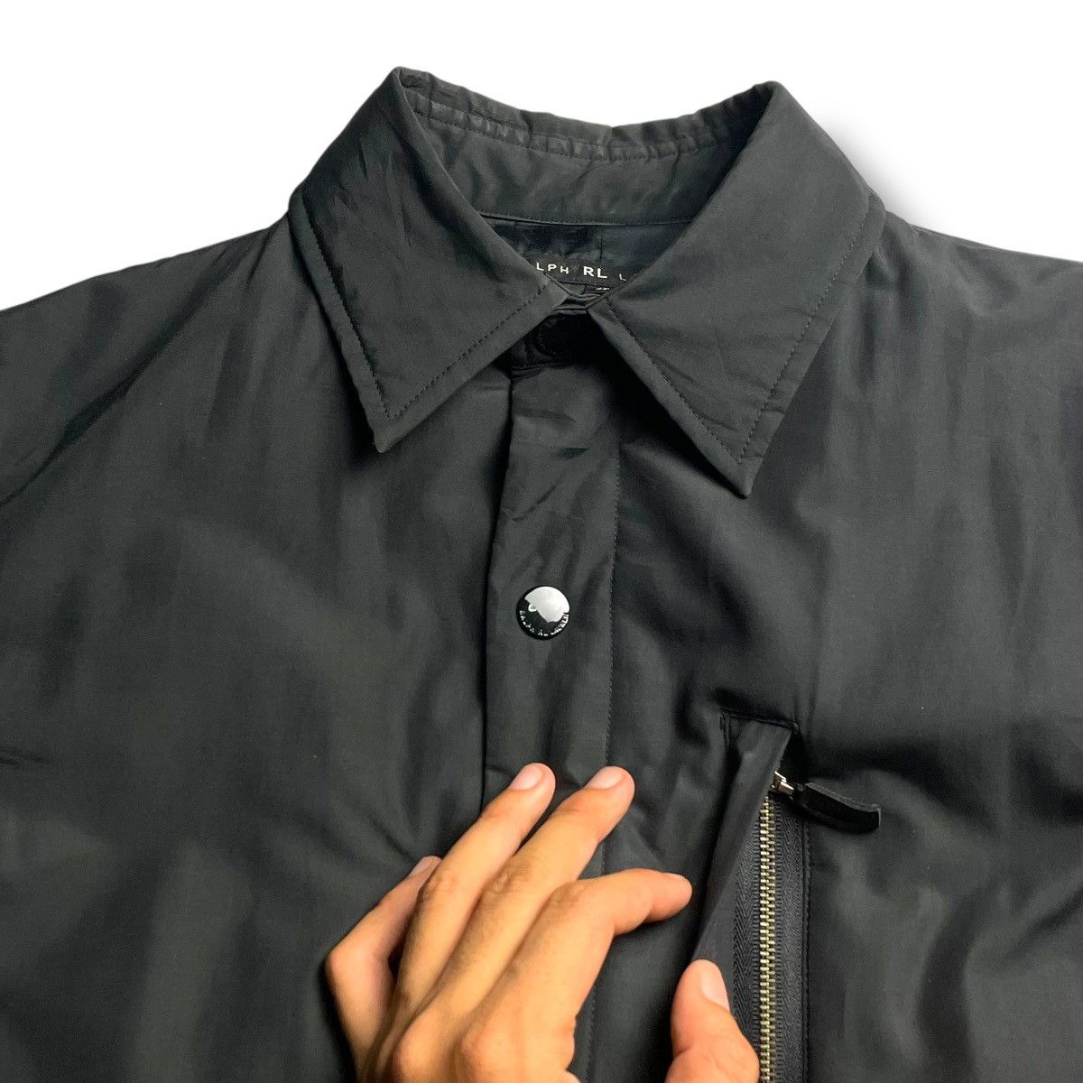 Polo Ralph Lauren RALPH LAUREN BUTTON UP FULL ZIP LONG JACKET Size US L / EU 52-54 / 3 - 9 Thumbnail