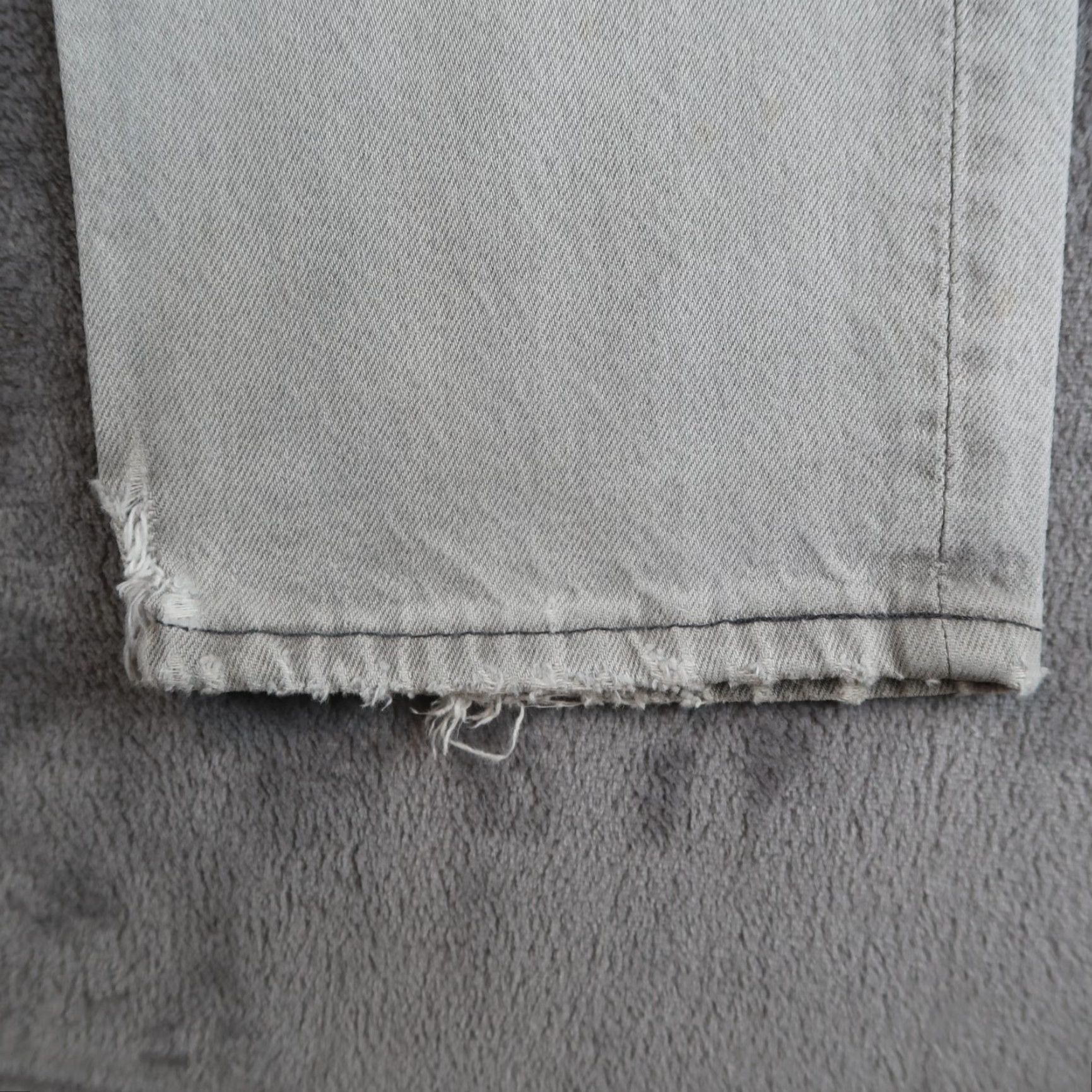 Levi's VINTAGE Levi's 701 Jeans Womens Regular 29x32 Gray Denim Straight 90s Size 29" - 3 Thumbnail