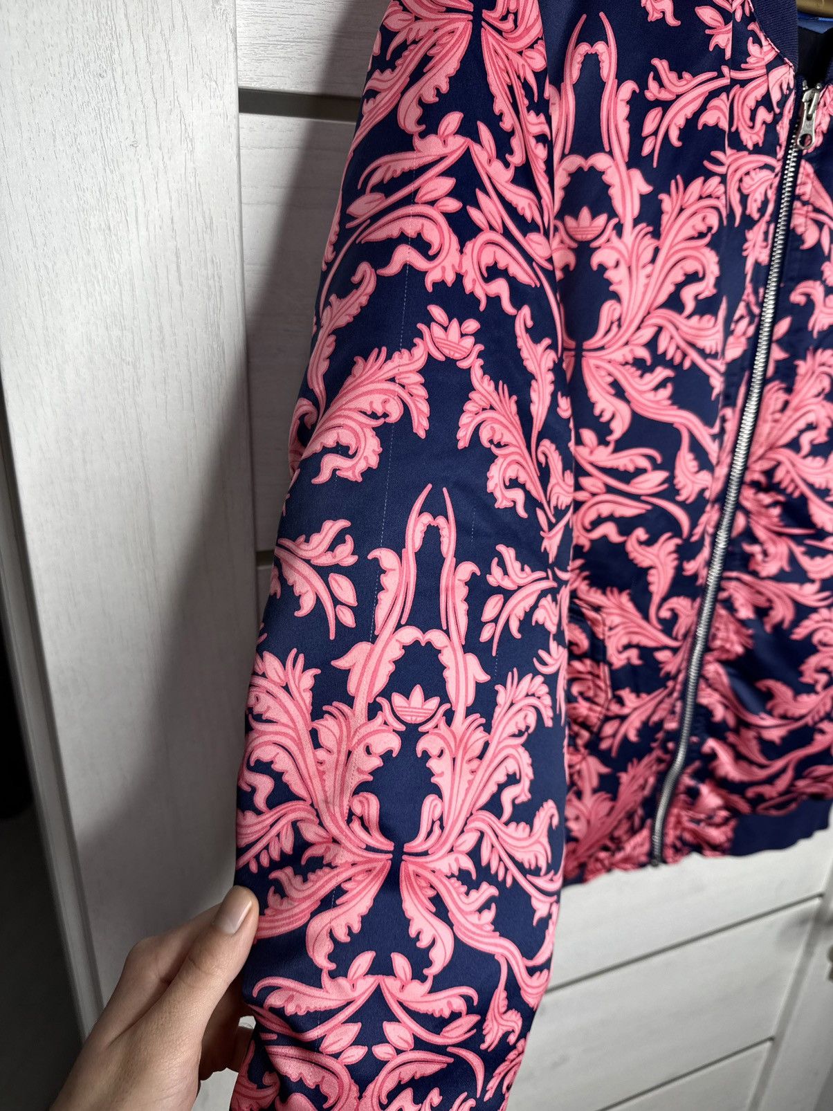 Adidas Adidas x The Farm Company Pink Floral Bomber Jacket Y2K Hype Size S / US 4 / IT 40 - 20 Thumbnail