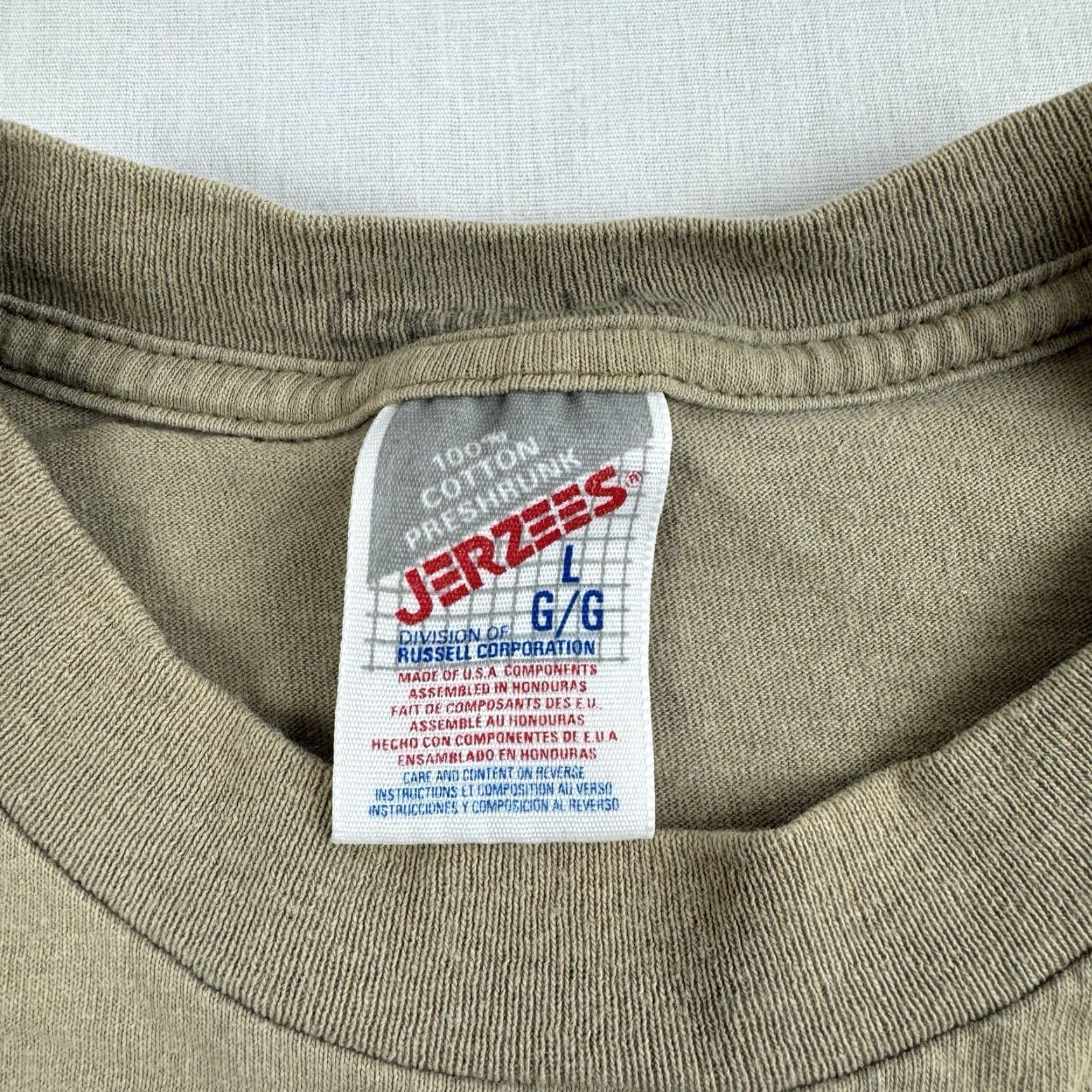 Jerzees VINTAGE Jerzees Bass Anglers Sportsman Society T Shirt Adult Large Brown Fishing Bass Mens Shirt 90s Outdoor Sportsman Size US L / EU 52-54 / 3 - 6 Thumbnail