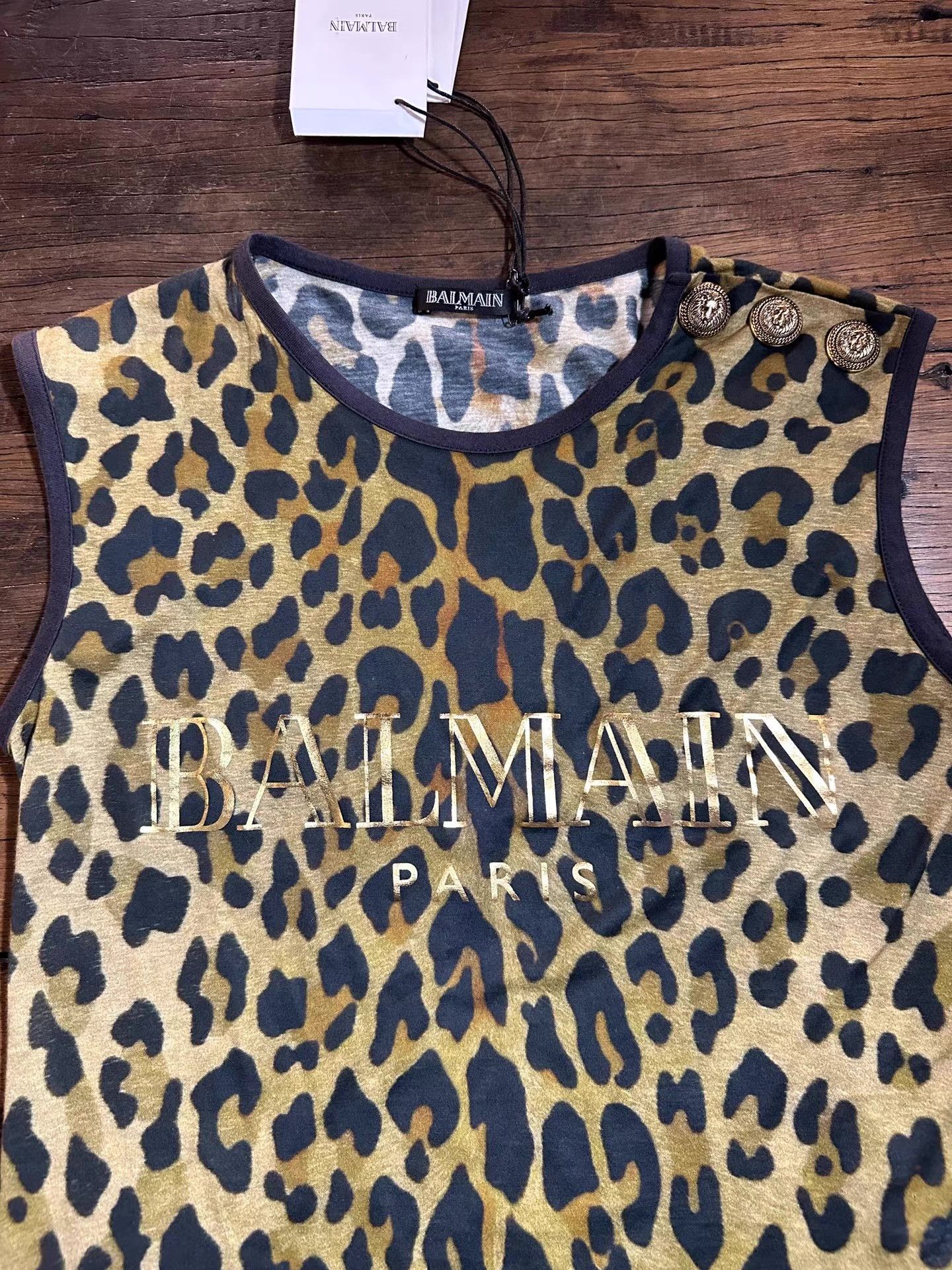 Balmain Balmain women’s main‑line leopard‑print tank top Ｑ25 Size S / US 4 / IT 40 - 3 Thumbnail