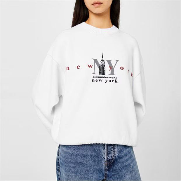 Alexander Wang o1g2r1mq0824 Sweatshirts in White Size S / US 4 / IT 40 - 3 Thumbnail