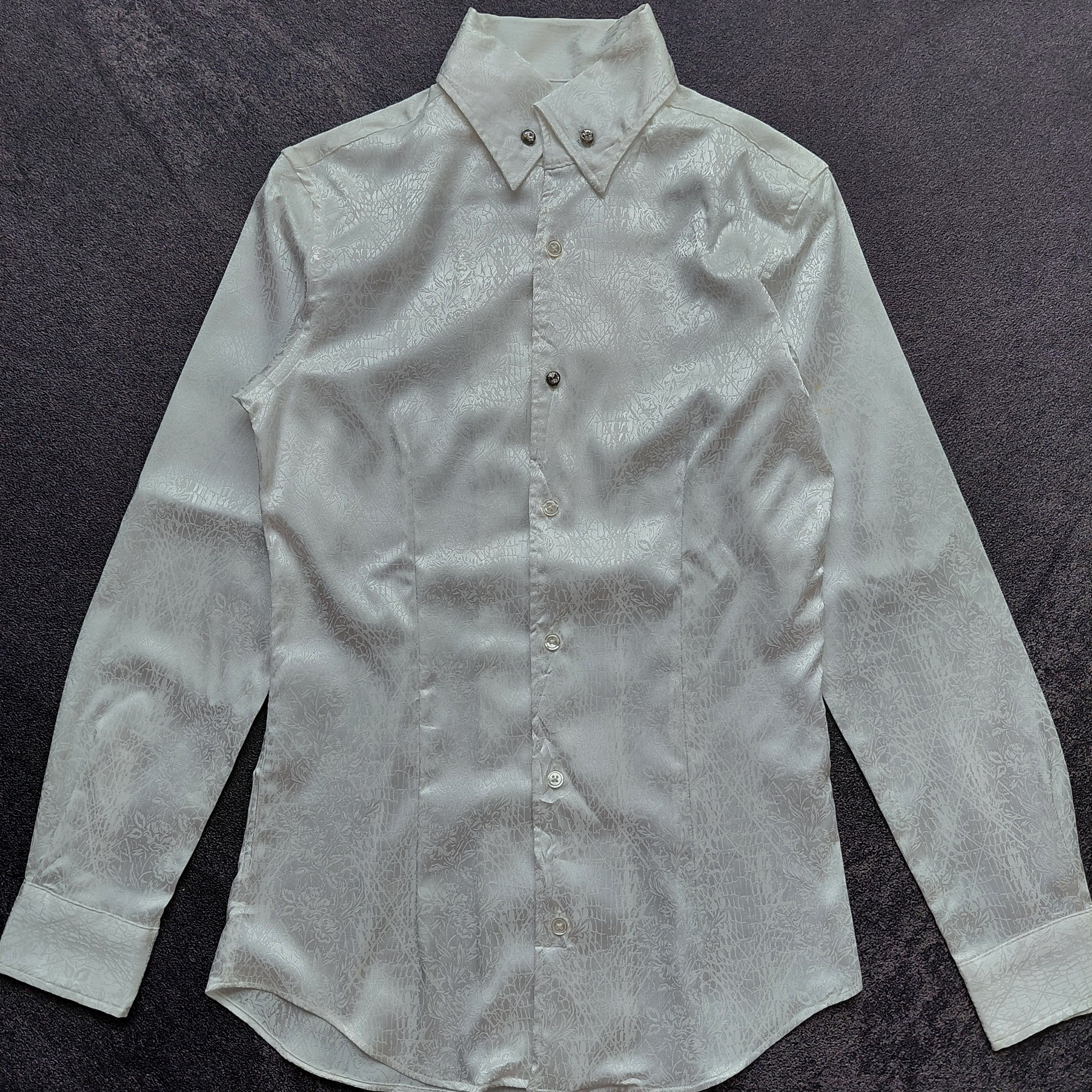Tornado Mart Tornado Mart Flower Silk Shirt Size US M / EU 48-50 / 2 - 2 Thumbnail