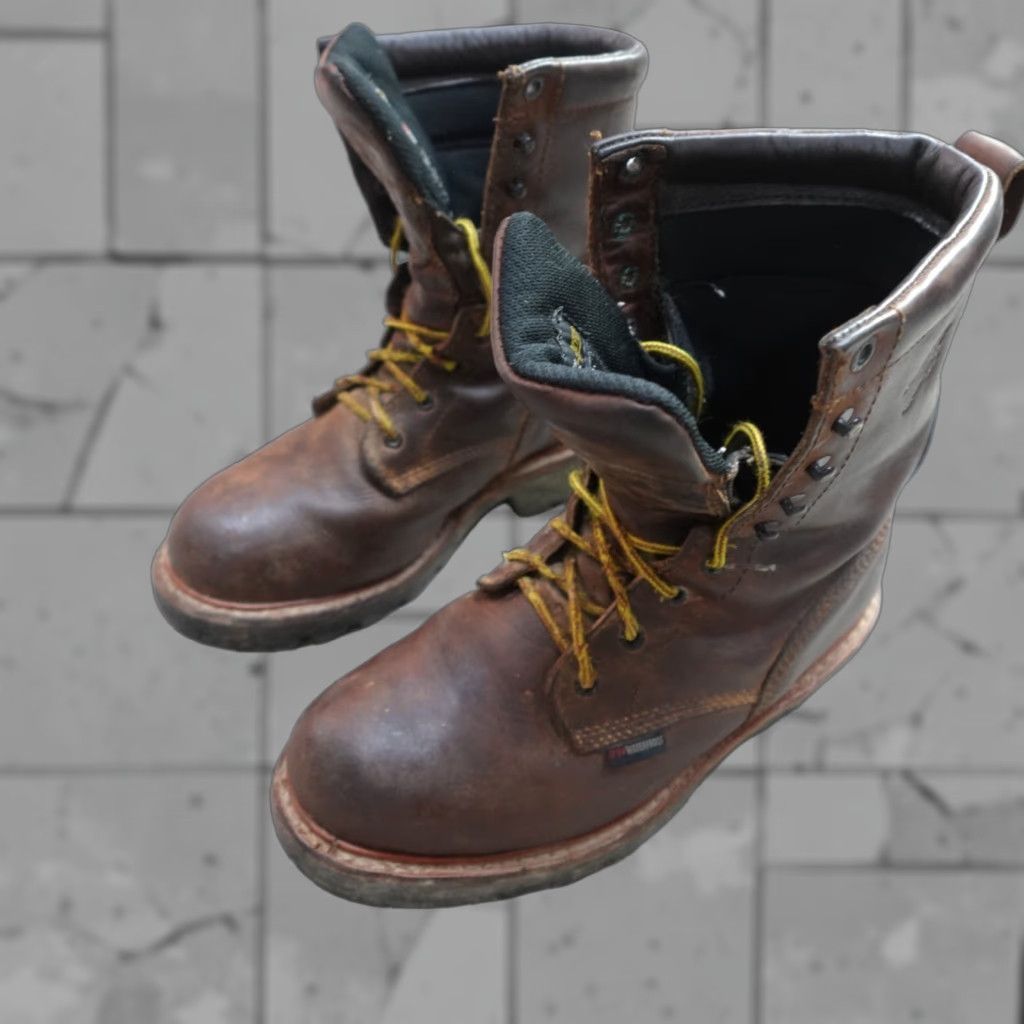 Red Wing Red Wing Shoes Boots 8 Brown Logger 4417 Thinsulate Wool Winter Workwear Mens Chelsea Stubby Boots Size US 8 / EU 41 - 1 Thumbnail