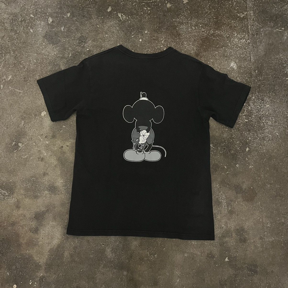 ナンバーナイン　08aw　ポートランド期　Tシャツ　2　ミッキー　ブラック ナンバーナイン 08aw ポートランド期 Tシャツ 2 ミッキー 足 黒