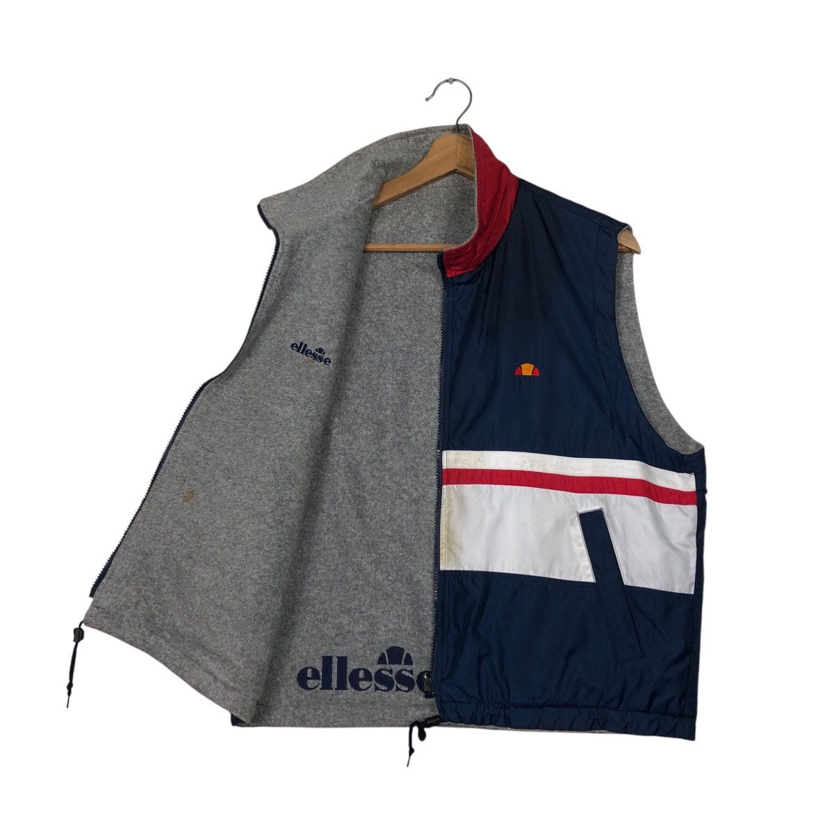 Japanese Brand 📌Vintage Reversible Tank Top Vest Ellesse Big Logo Size US M / EU 48-50 / 2 - 12 Thumbnail