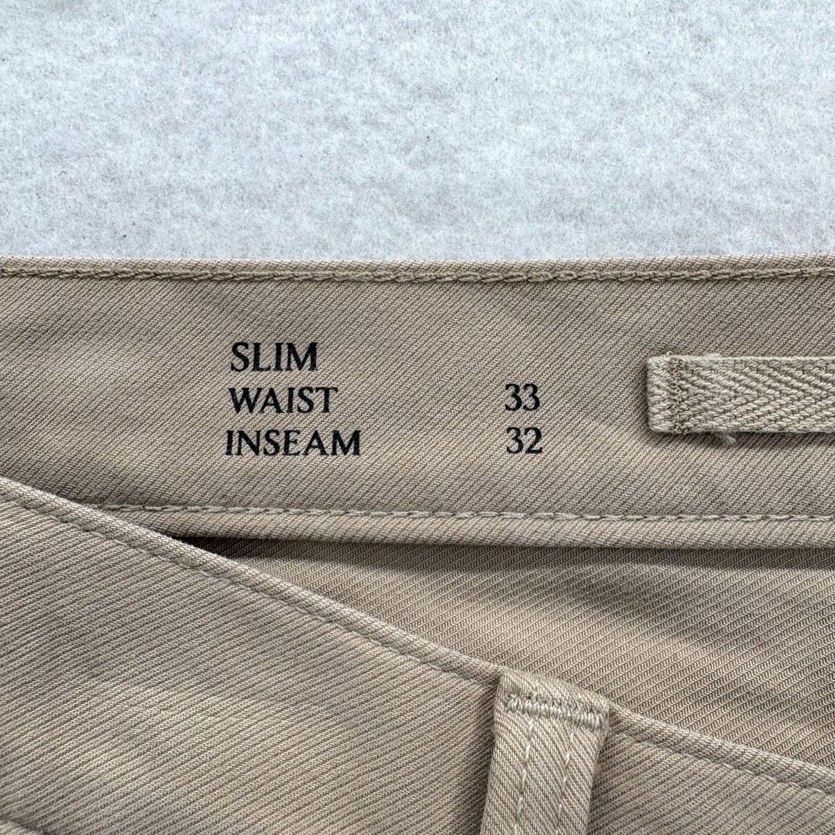Banana Republic Banana Republic Traveler Pants Mens 33x32 Beige Slim Fit Stretch Khaki 5-Pocket Size US 33 - 5 Thumbnail