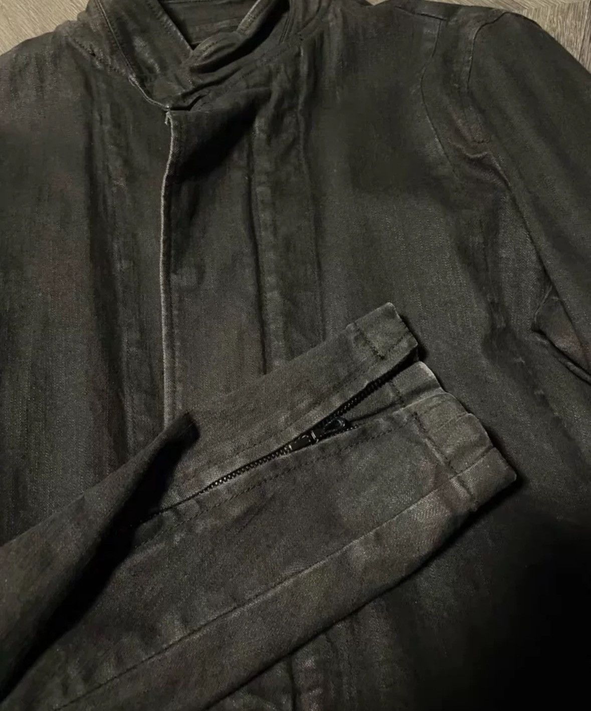 Julius Julius Black coated denim jacket Size US M / EU 48-50 / 2 - 4 Thumbnail
