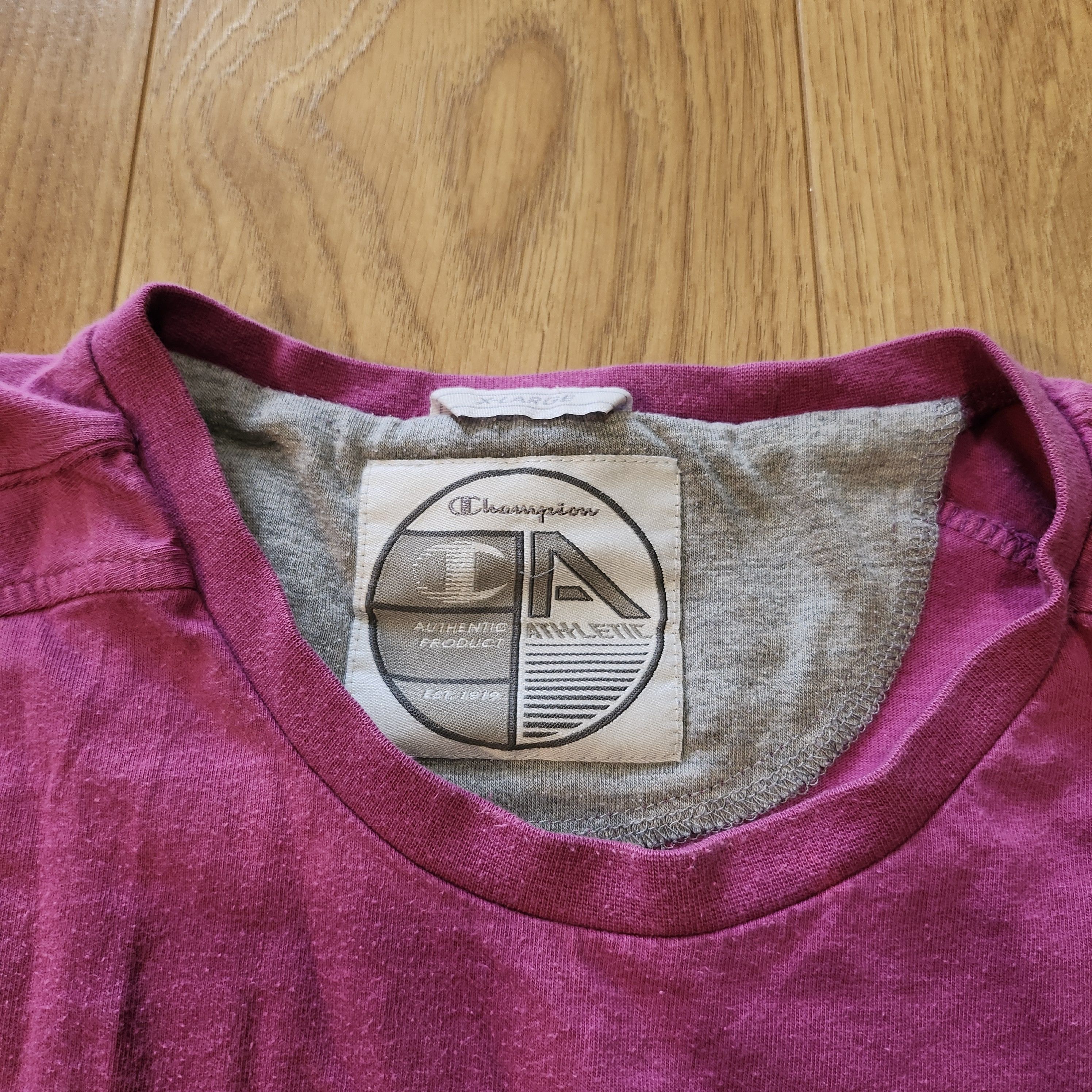 Champion × Vintage Champion Embroidery Pink tee Size US L / EU 52-54 / 3 - 3 Thumbnail