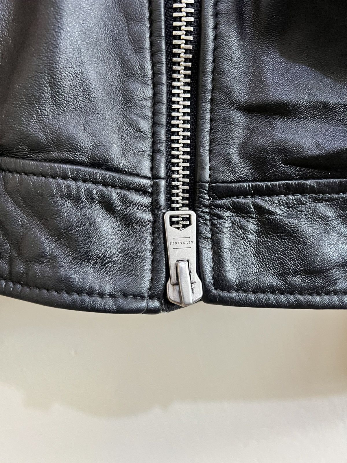 Allsaints ALLSAINTS BIKER MILO BLACK LEATHER JACKET Size US M / EU 48-50 / 2 - 12 Thumbnail