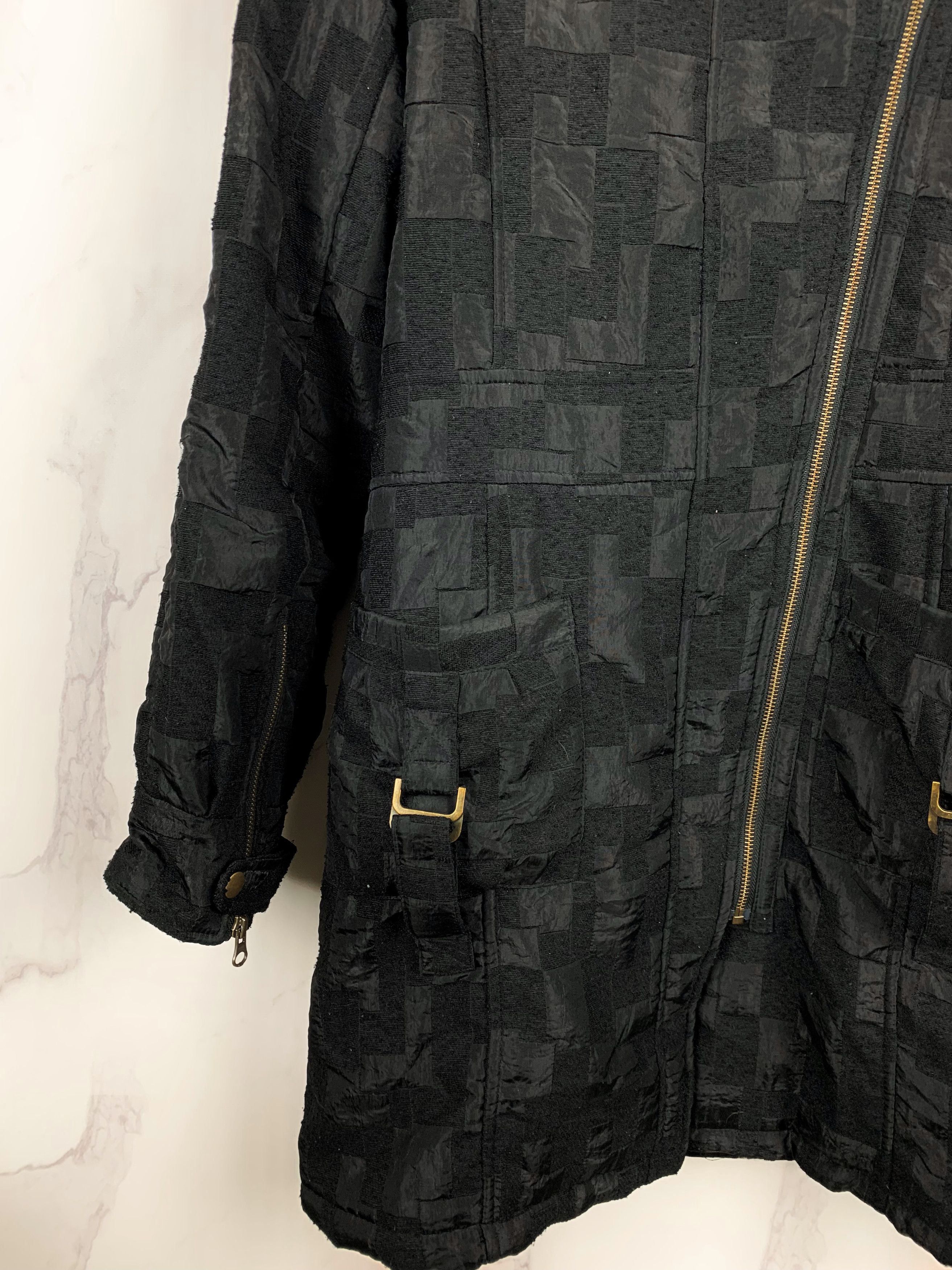 Desigual Desigual Black Zip Coat Jacket Size 40 Size M / US 6-8 / IT 42-44 - 4 Thumbnail