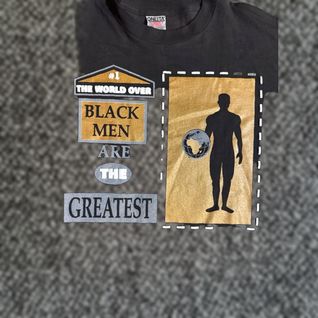 Vintage VINTAGE 90s Black Men Are The Greatest Kumasi Kreations T Shirt XL Rap Tee 1990s Men Shirt Size US XL / EU 56 / 4 - 1 Thumbnail