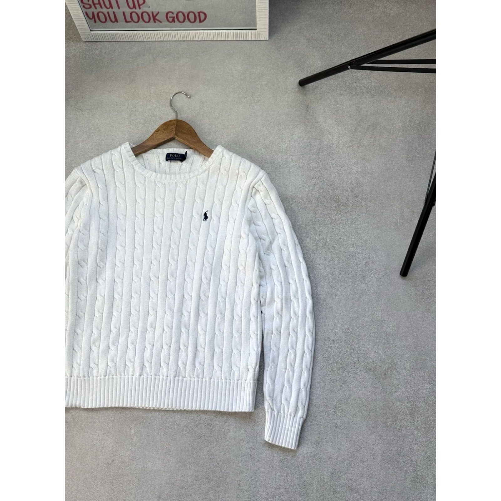 Polo Ralph Lauren Polo Ralph Lauren White Sweater Womens Pullover Crew Neck Luxury L Size Size L / US 10 / IT 46 - 4 Thumbnail