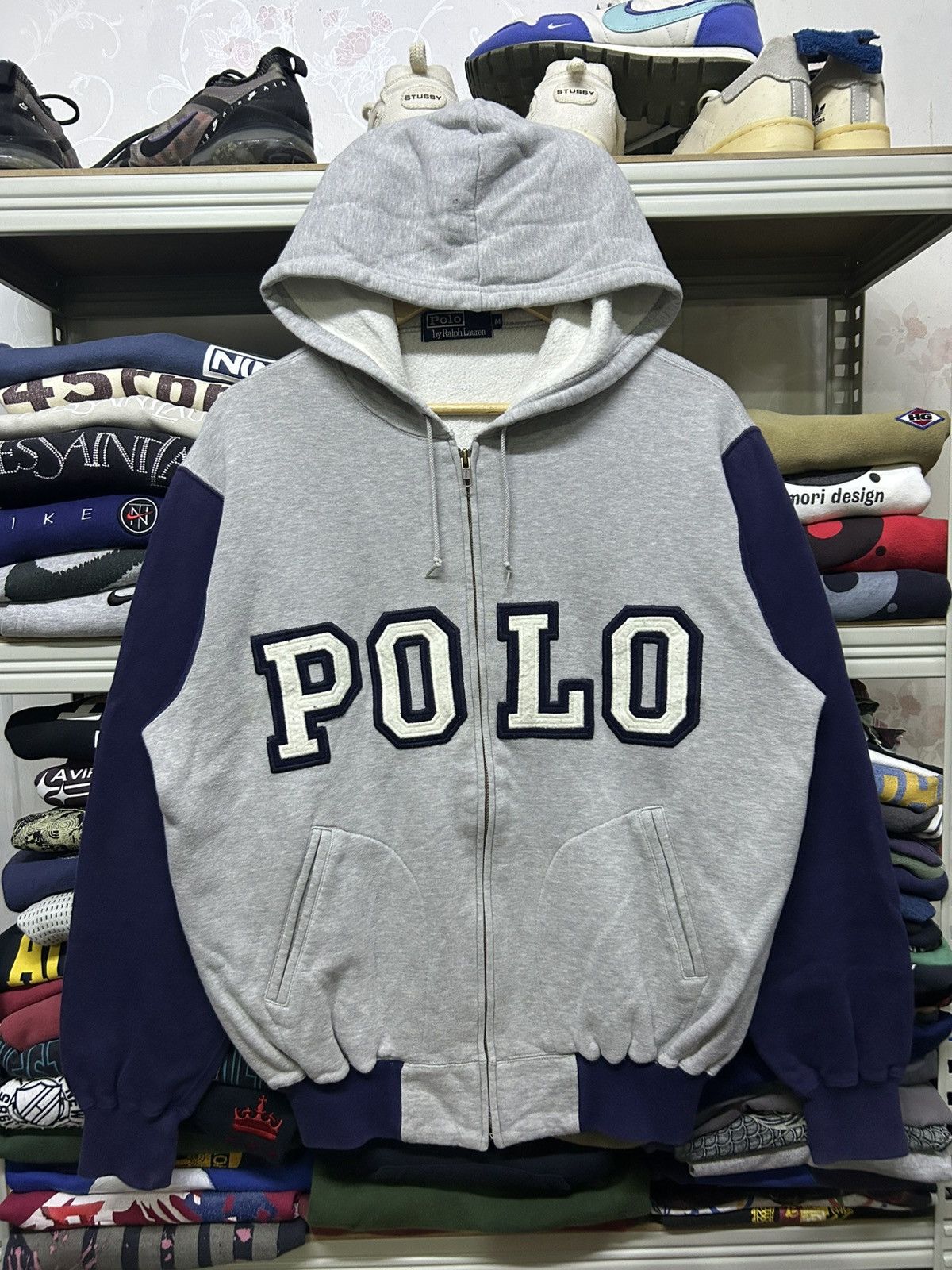 Polo Ralph Lauren Vintage 90s Polo ralph lauren spellout joe pescie hoodie Size US L / EU 52-54 / 3 - 2 Thumbnail