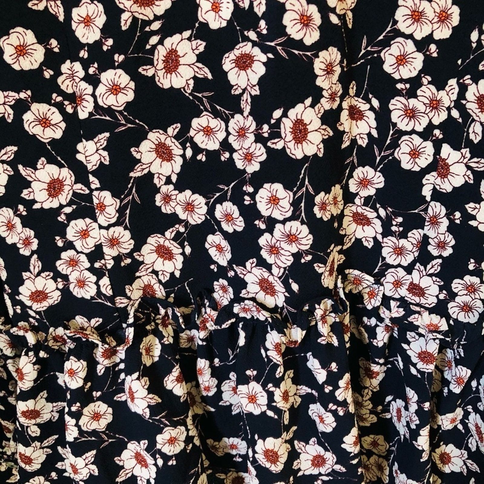 Macys Floral Wrap Front Blouse Size M / US 6-8 / IT 42-44 - 8 Thumbnail