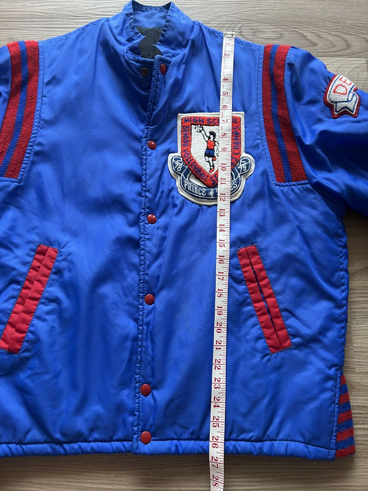 Vintage Vintage 1970s Varsity Jacket With Patches Size US M / EU 48-50 / 2 - 9 Thumbnail