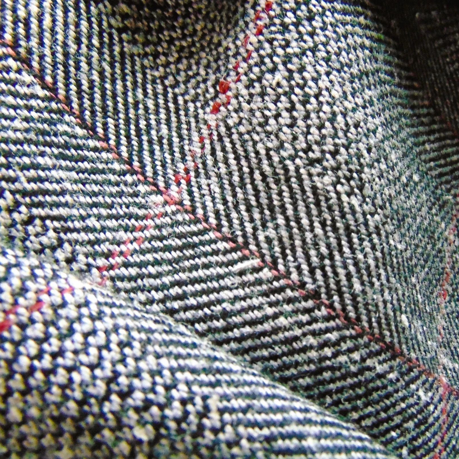 Burberry Burberrys Vintage Tweed Windowpane Blazer 42 Gray Size 42R - 6 Thumbnail
