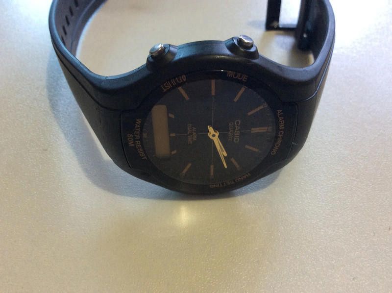 Casio Casio digital black plastic strap watch Size ONE SIZE - 2 Thumbnail