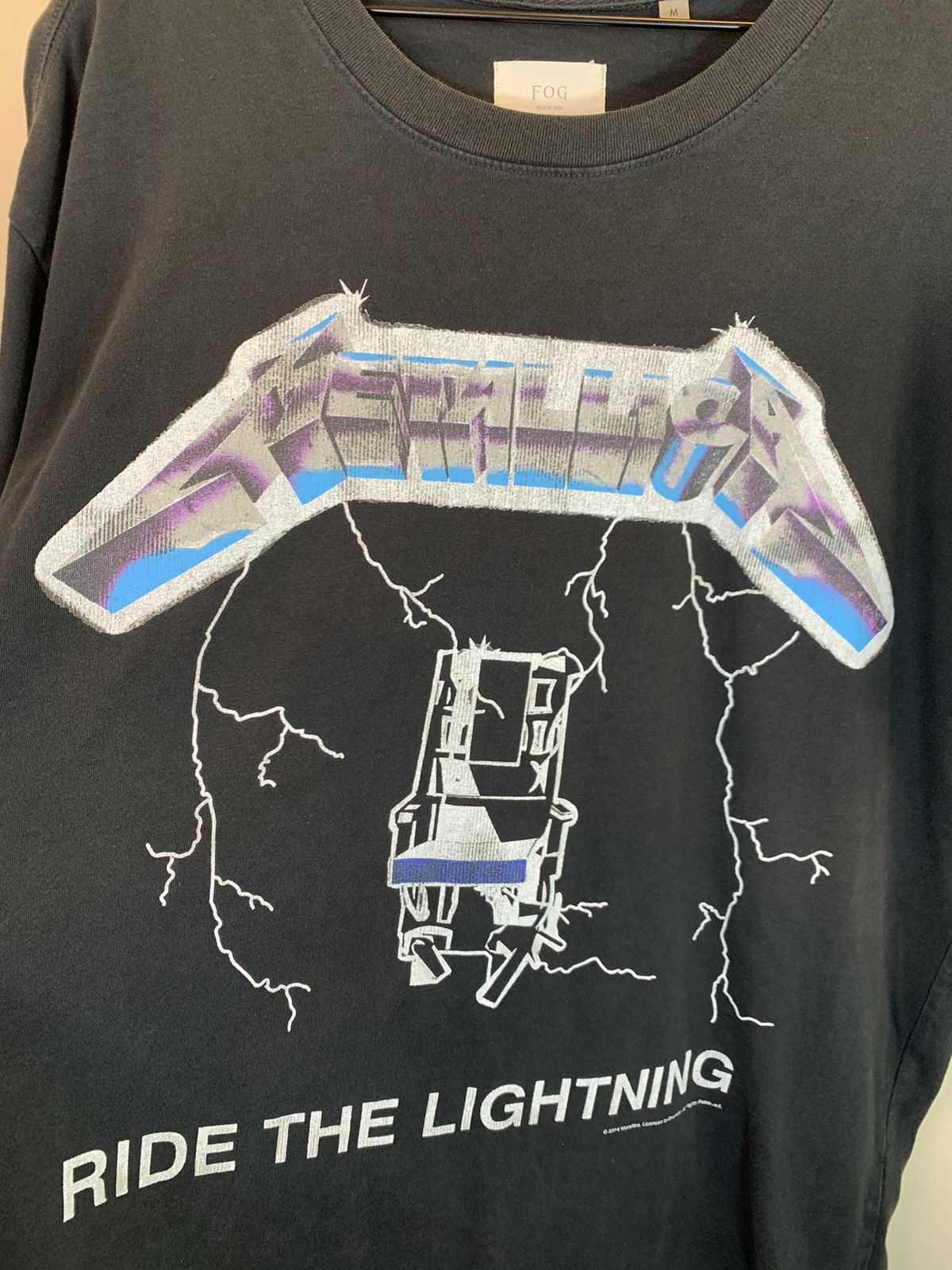 Band Tees × Fear of God × Metallica *RARE* Fear of God x Metallica Ride The Lightning Band Shirt Size US M / EU 48-50 / 2 - 3 Thumbnail