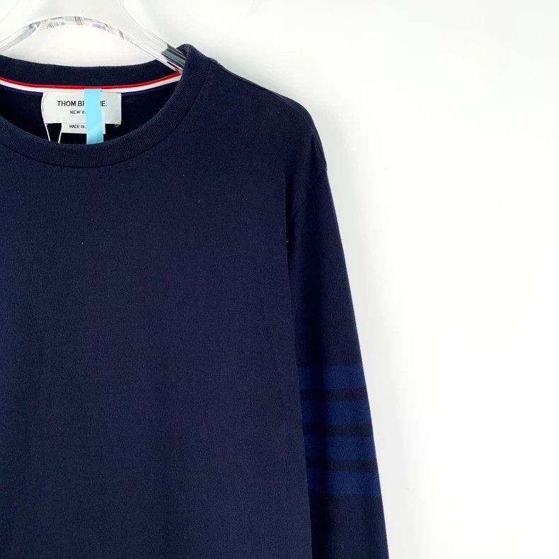 Thom Browne Thom Browne size0 Cotton round neck long sleeve hoodie Size US XS / EU 42 / 0 - 3 Thumbnail