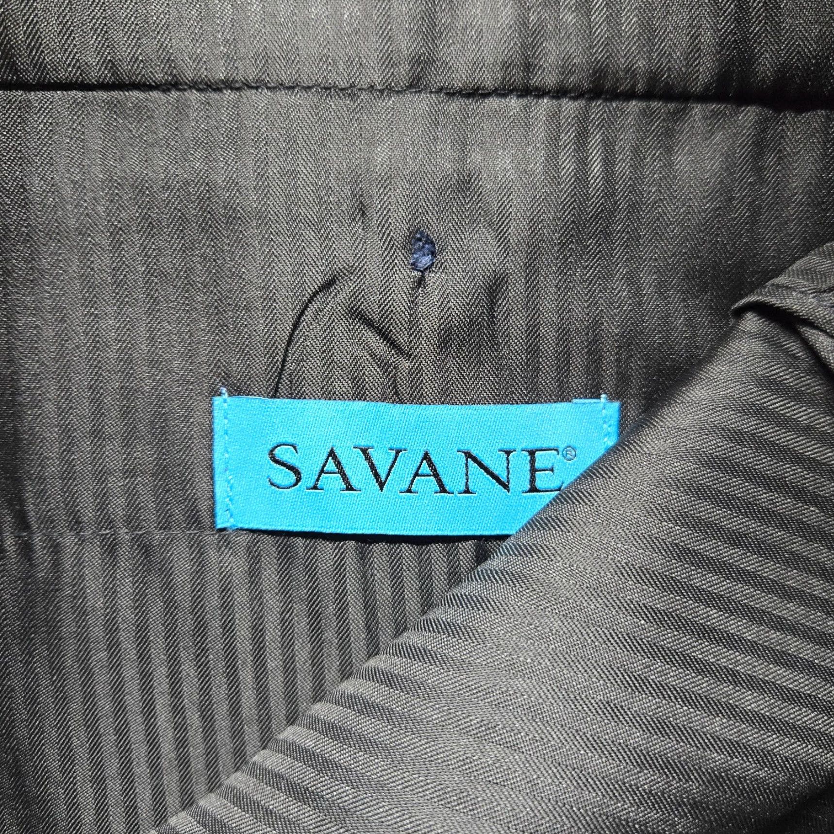 Savane Savane Navy Blue Dress Pants Men 38 x 29 Flat Front Casual Solid 64% Polyester 34% Rayon 2% Spandex Pants Mens Size US 38 / EU 54 - 3 Thumbnail