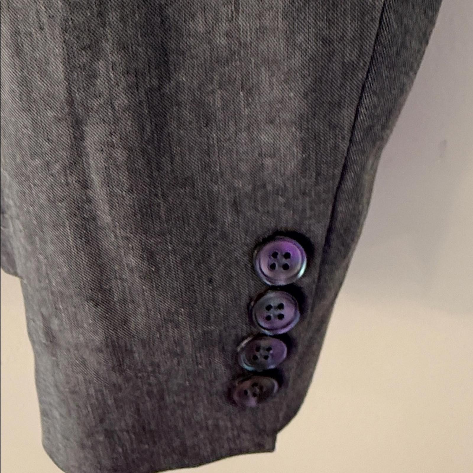 J.Crew J. Crew Classic Grey Blazer V Neck pockets lined button SZ 2 Size XS / US 0-2 / IT 36-38 - 6 Thumbnail