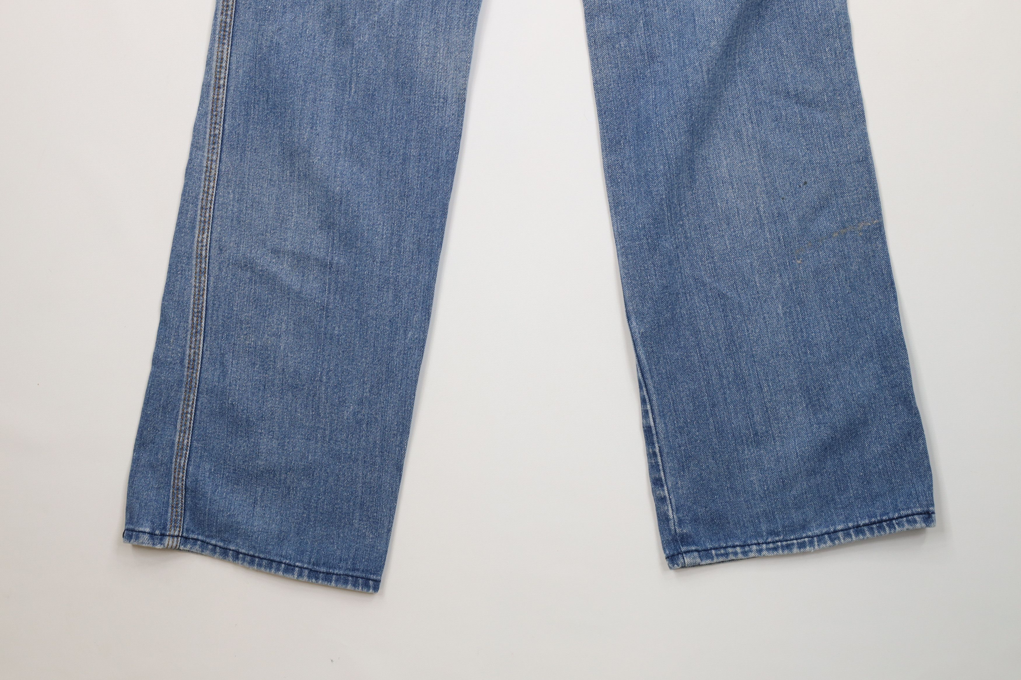 Vintage Vintage 70s Streetwear Wide Leg Denim Jeans Blue Cotton Size 36" / US 14 / IT 50 - 15 Thumbnail