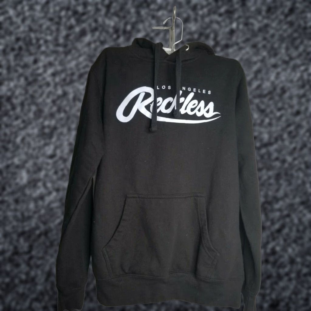 Vintage Young and Reckless Hoodie Men's S Black Logo Graphic Print All Seasons Oakland Raiders Los Angeles Pullover Mens Size US S / EU 44-46 / 1 - 1 Thumbnail