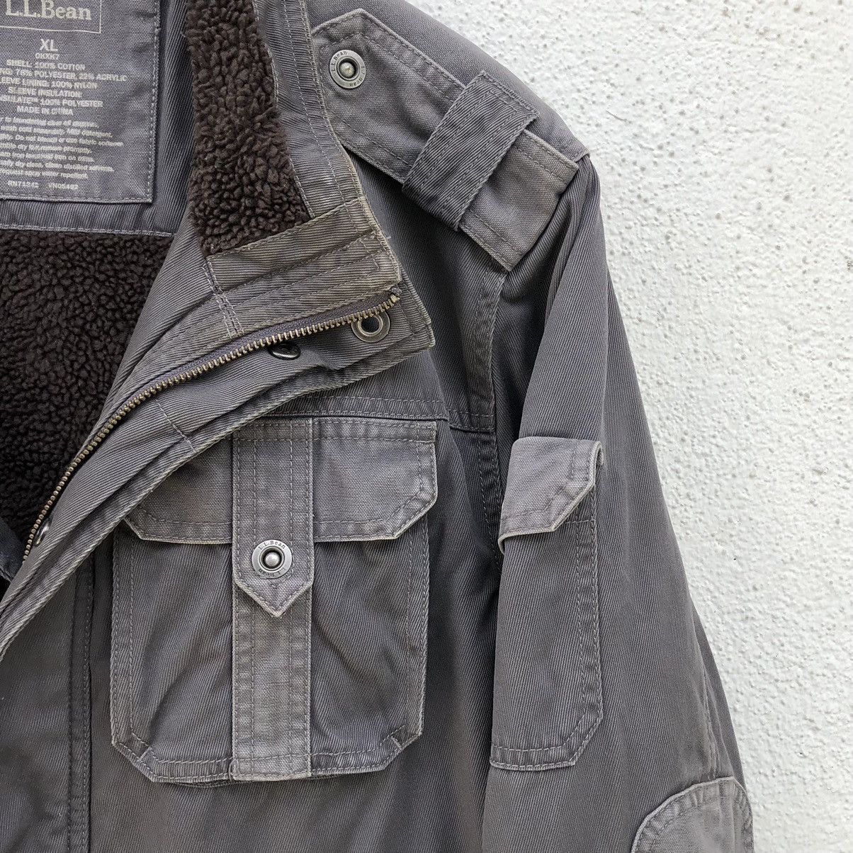 L.L. Bean VTG L.L.Bean Military Multipocket Lined Sherpa Coat Jacket Size US XL / EU 56 / 4 - 11 Thumbnail
