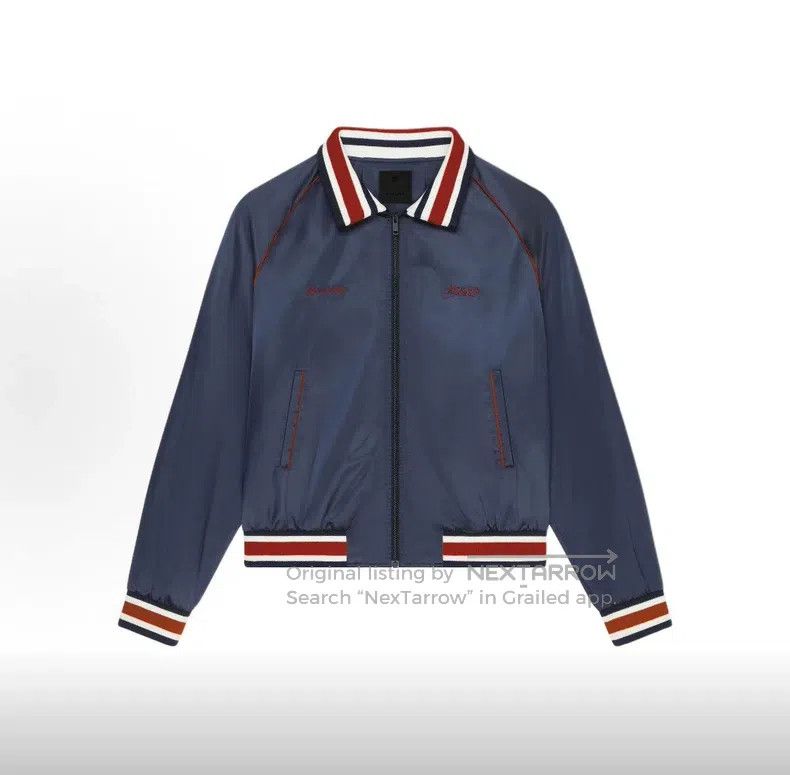Givenchy Givenchy Embroidered Striped Jacket Coat Midnight Blue Size US M / EU 48-50 / 2 - 6 Thumbnail