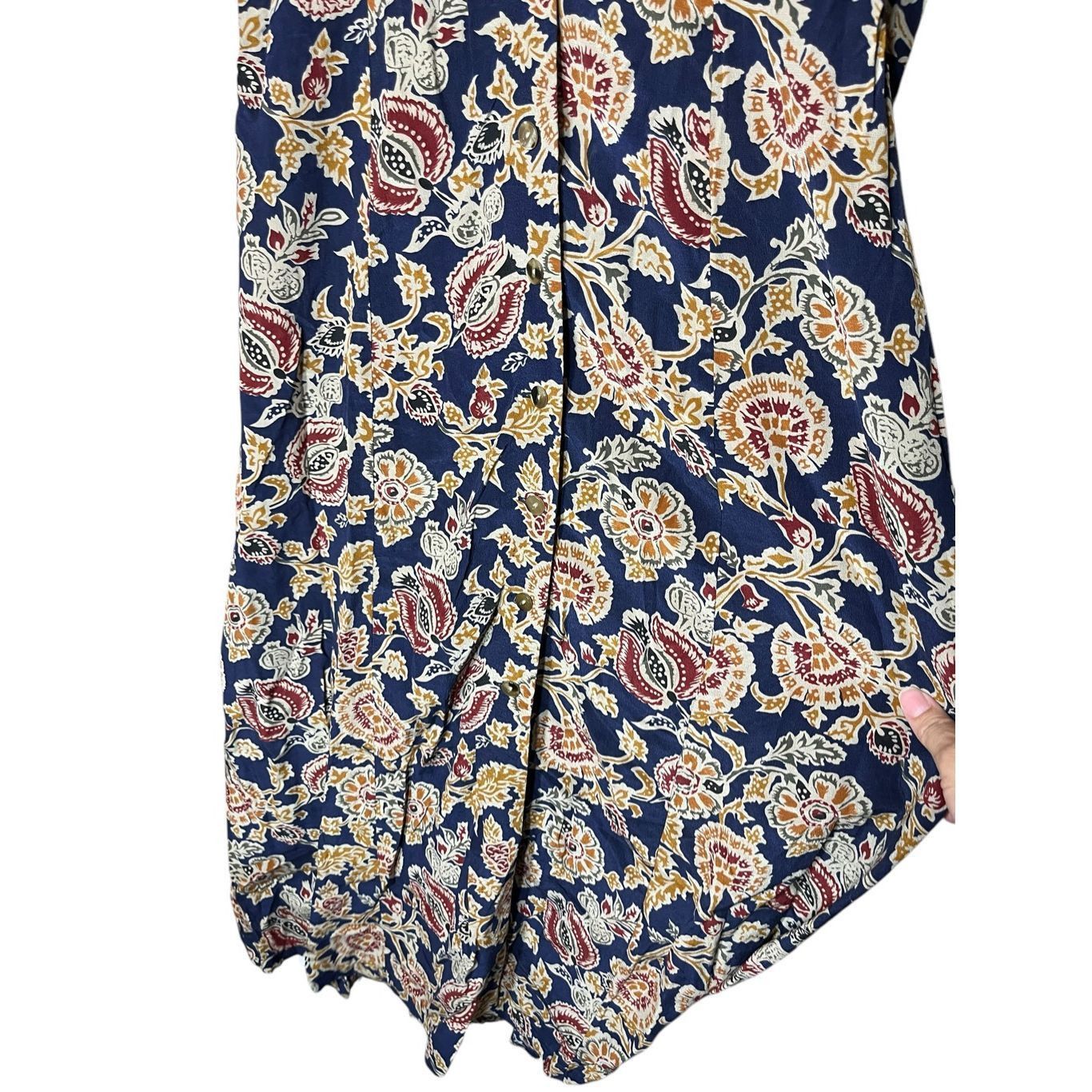 Ann Taylor Vintage Ann Taylor 100% Silk Long Sleeve Maxi Dress Size 2 Size XS / US 0-2 / IT 36-38 - 4 Thumbnail