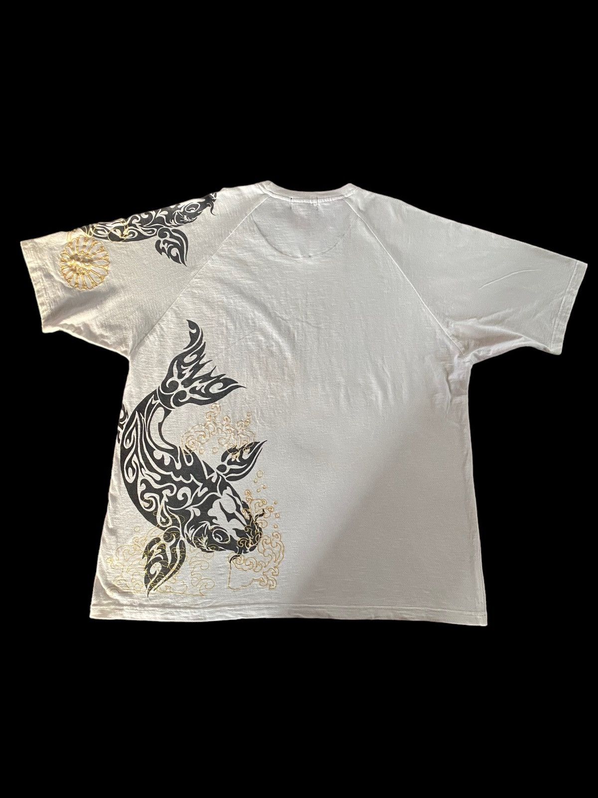 Japanese Brand Vintage Sukajan Fish Koi Japan Nice Design Size US XXL / EU 58 / 5 - 2 Thumbnail