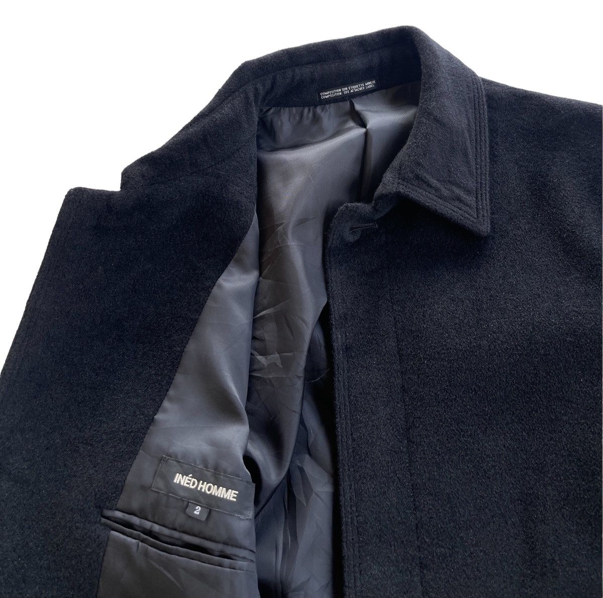 Yohji Yamamoto Ined Homme Japan Cashmere Jacket Size US S / EU 44-46 / 1 - 5 Thumbnail