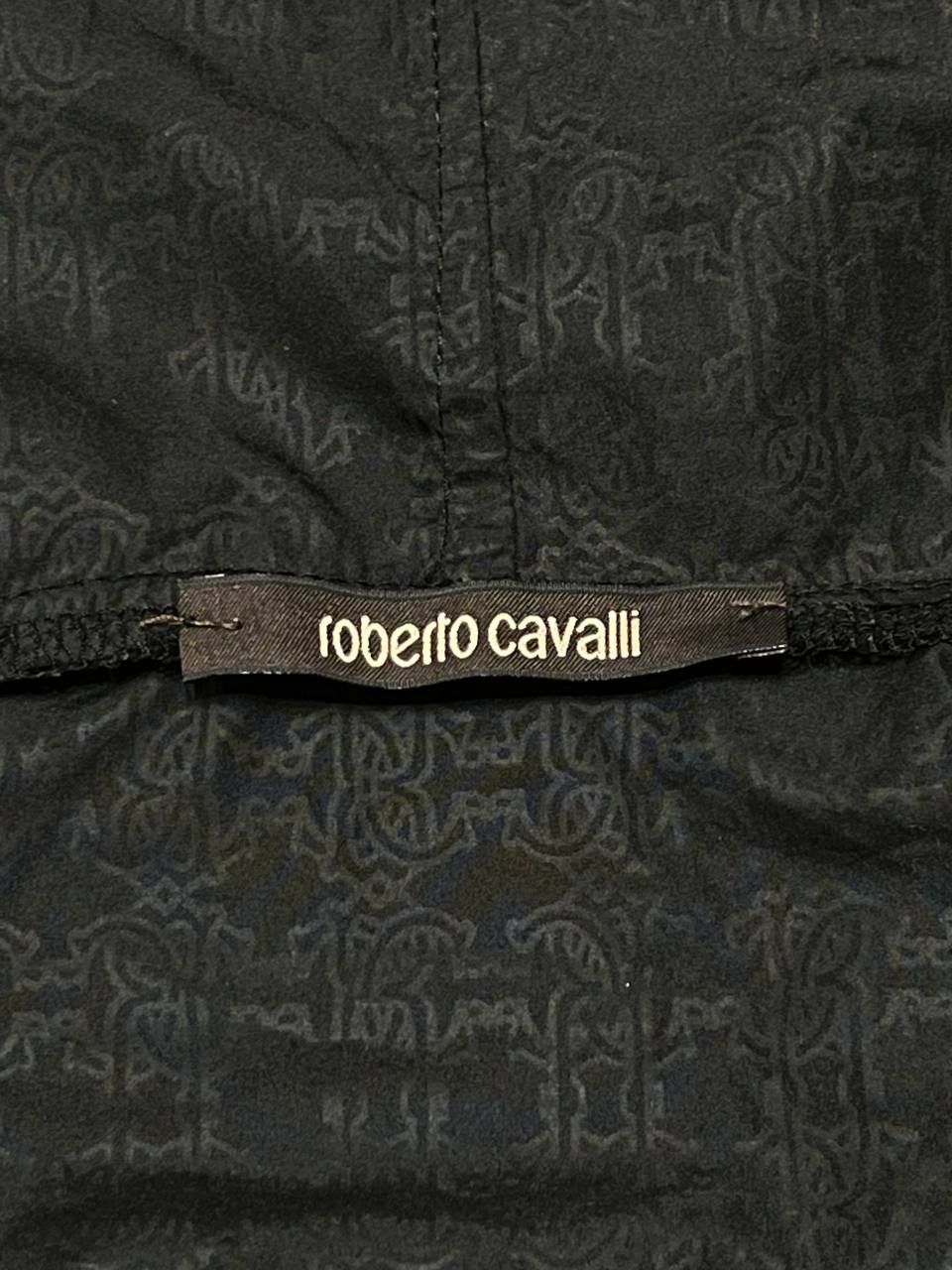 Roberto Cavalli Vintage Roberto Cavalli Women`s Black Logo Zip Hoodie Size M / US 6-8 / IT 42-44 - 11 Thumbnail