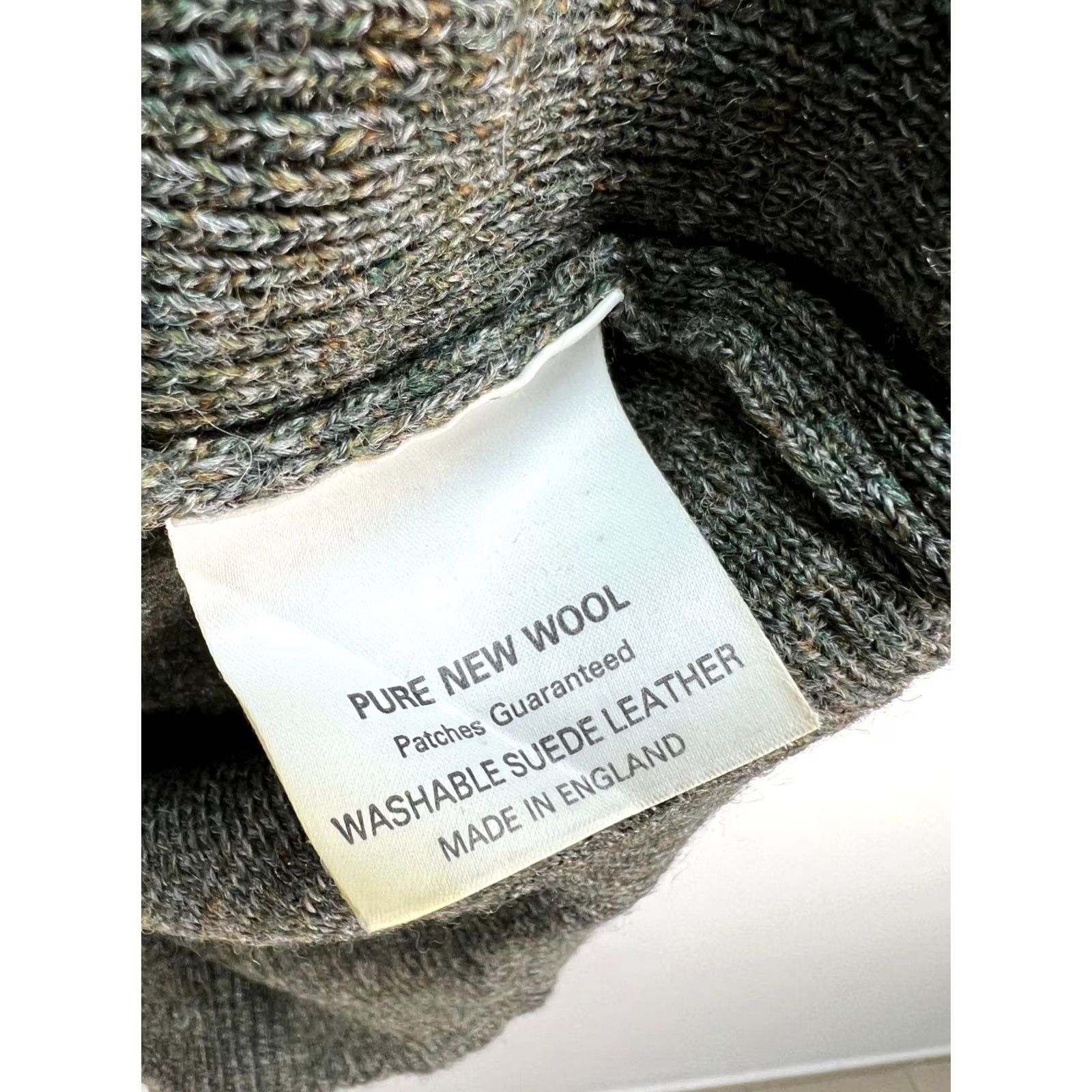 Vintage Niffi England Wool Leather Details Sweater Mens Size L Size US L / EU 52-54 / 3 - 6 Thumbnail