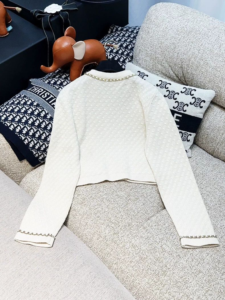 Chanel Chanel 23B autumn and winter preview white leather chain r Size S / US 4 / IT 40 - 2 Thumbnail