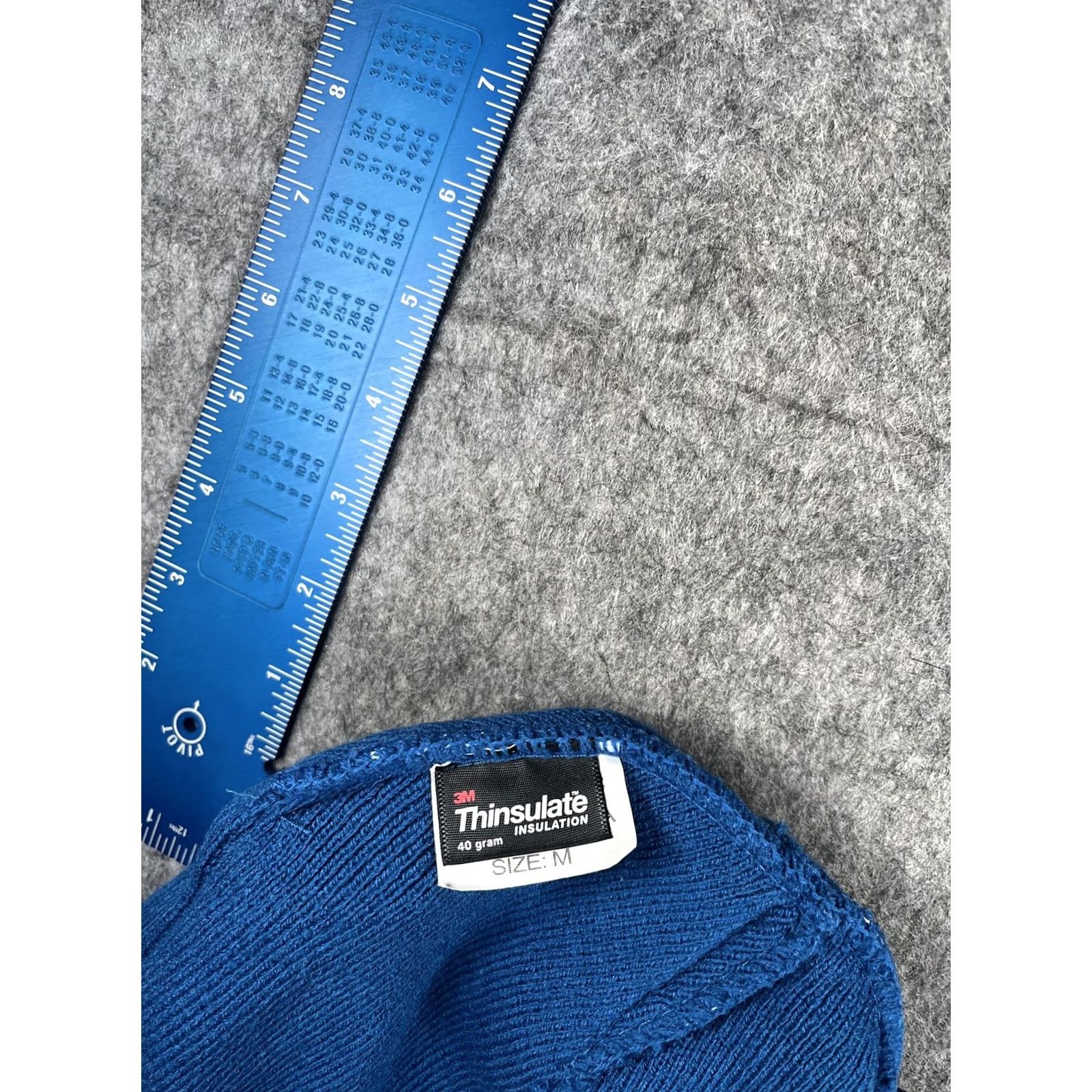 Vintage VINTAGE: No (excluded) 3M Thinsulate Beanie Mens M Blue Knit Insulated Thermal Stretch Winter Hat Shirt Size ONE SIZE - 6 Thumbnail