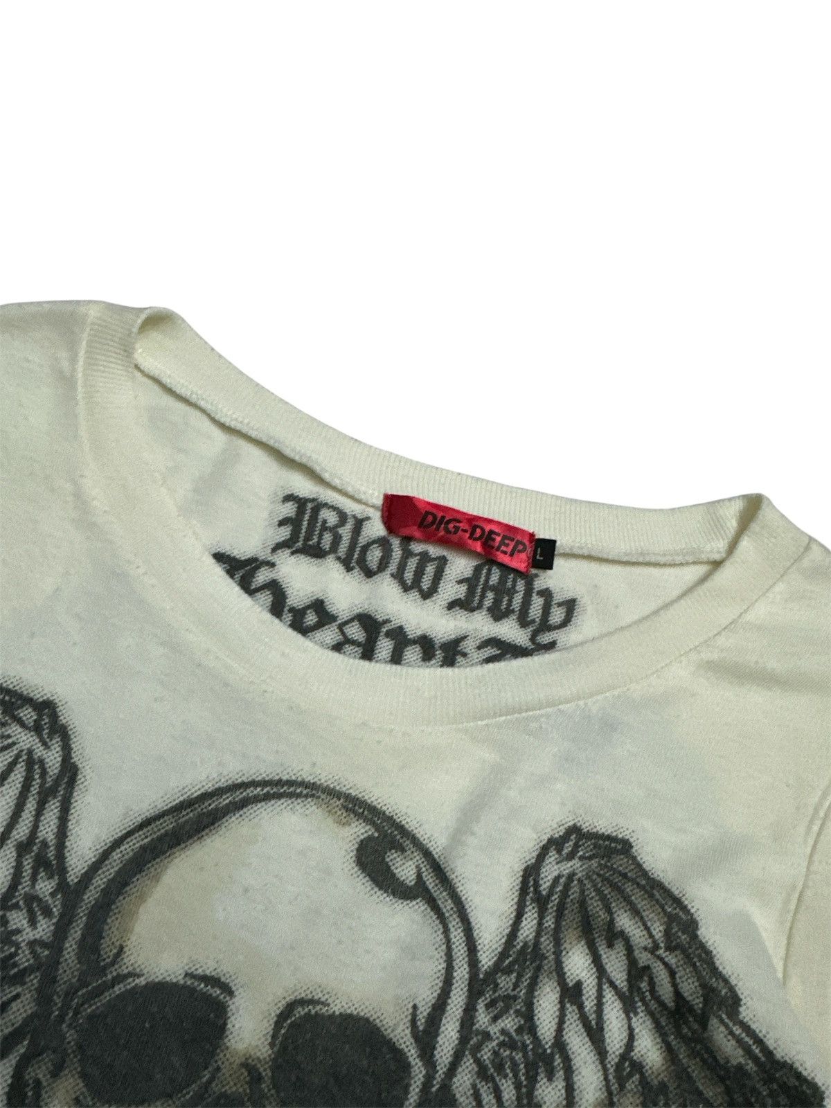 GOA 2000 Dig Deep Poem Skull Y2K Lgb Rick Owens Goa T Shirt Size L / US 10 / IT 46 - 2 Thumbnail