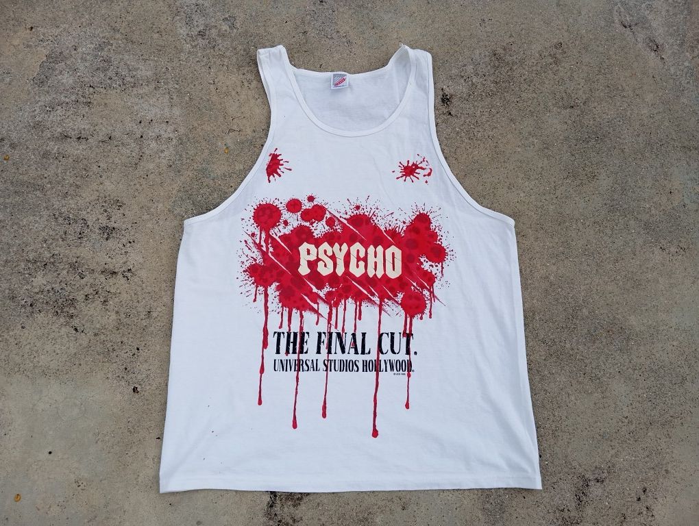 Vintage Psycho 🧠🪓😱 Universal Studio 🎬🎥 Sleeveless Tank Top Size US L / EU 52-54 / 3 - 2 Thumbnail