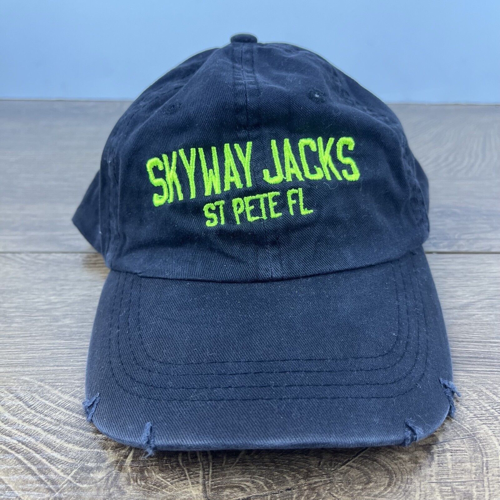 Other Skyway Jacks Hat St Pete Florida Hat Black Adjustable Hat Bl Size ONE SIZE - 1 Thumbnail