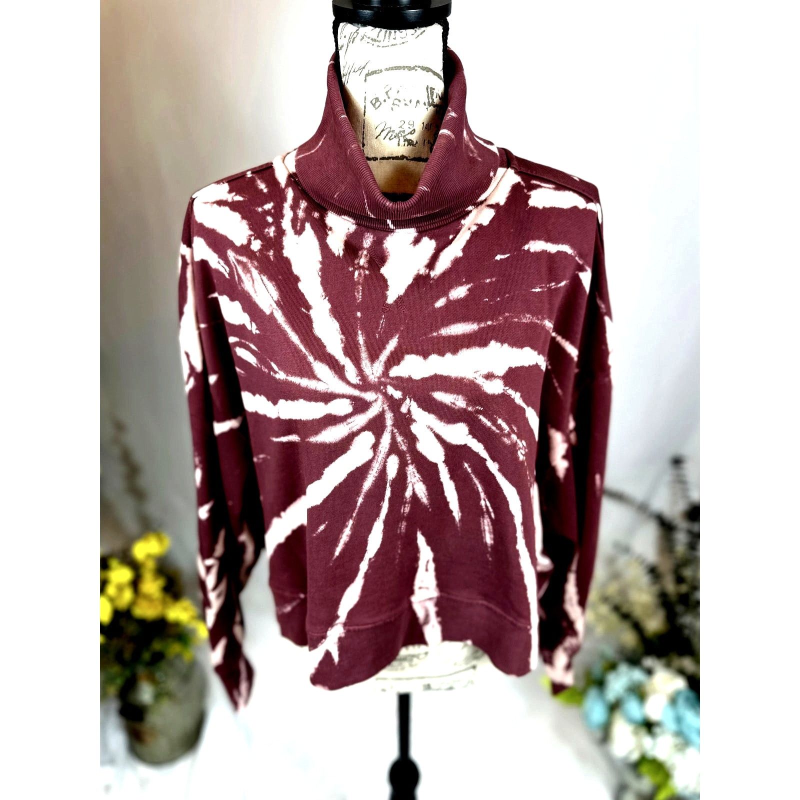 Other 525 America Turtleneck Sweater Dropped Shoulder Maroon L Size L / US 10 / IT 46 - 4 Thumbnail