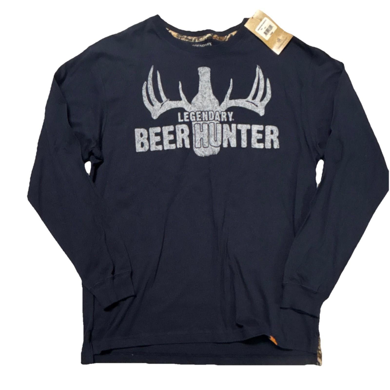 Other Legendary Whitetails Beer Hunter Navy Long Sleeve Size L Size ONE SIZE - 1 Thumbnail