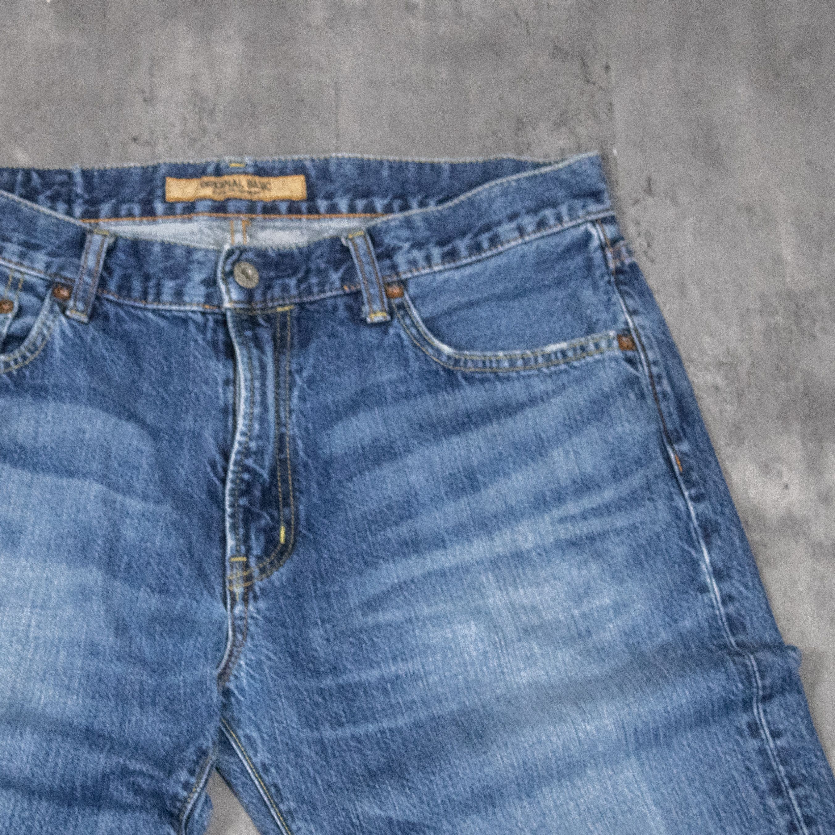 Uniqlo Uniqlo Indigo Midwash Straight Legged Baggy Pant's Size US 32 / EU 48 - 7 Thumbnail