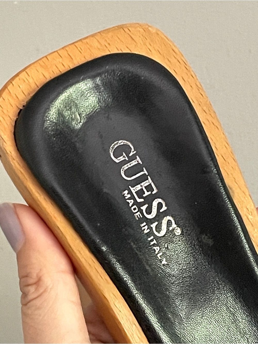 Guess Vintage 90s Guess Fuzzy Leopard Wood Mules - 36/6 🇮🇹 Size US 6 / IT 36 - 6 Thumbnail