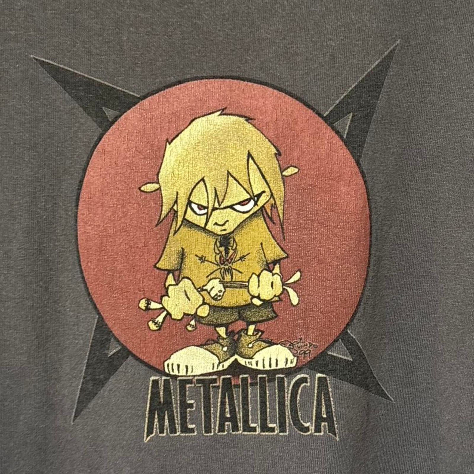 Giant Vintage 90s Metallica Rabbit Kid Squindo Graphic Band Tee Size US L / EU 52-54 / 3 - 2 Thumbnail
